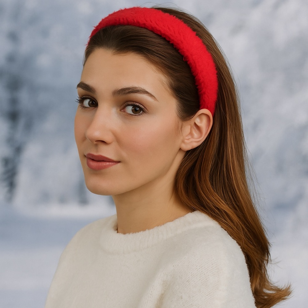 3/$15 Fuzzy Red Headband